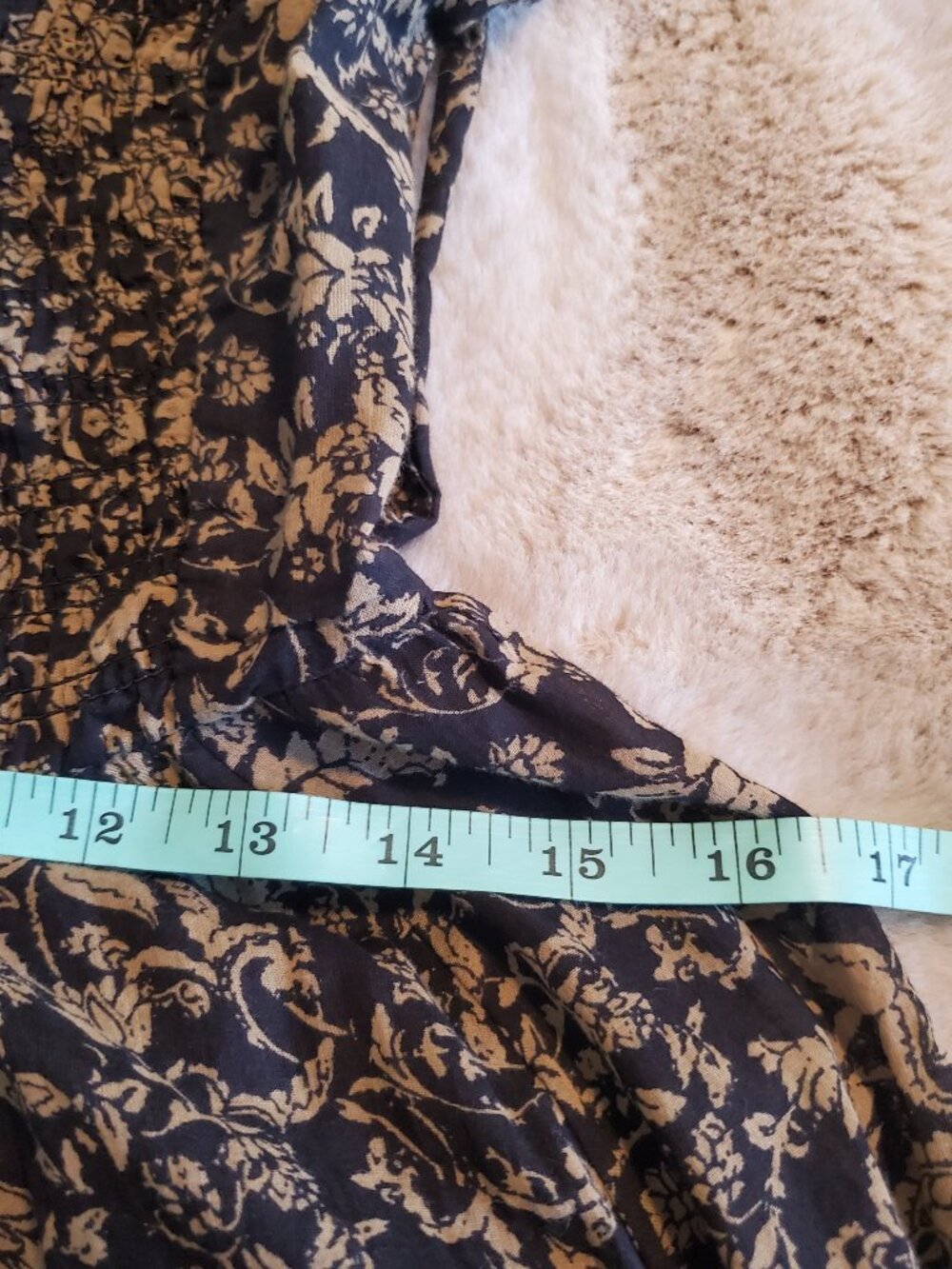 Free People Black Brown Floral Maxi Dress Boho Off Shoulder Open Back Cotton - Picture 11 of 16